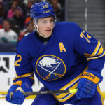 The Sabers have a goal called back against the Oilers on a hand-pass review

