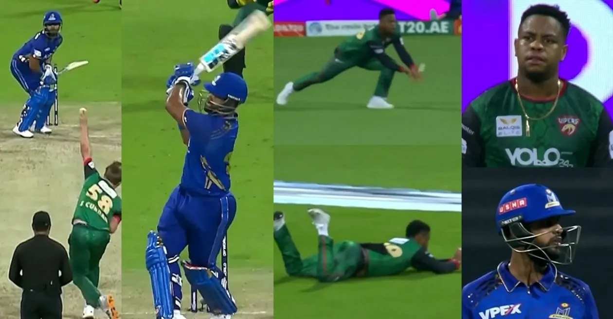 Watch: Hetton Hetmyer pulls off stunning grab to dismiss Nicholas at Liil20 2025-26